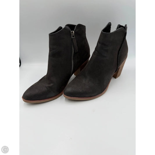 Boots Ankle Heels By Mia In Black, Size: 9