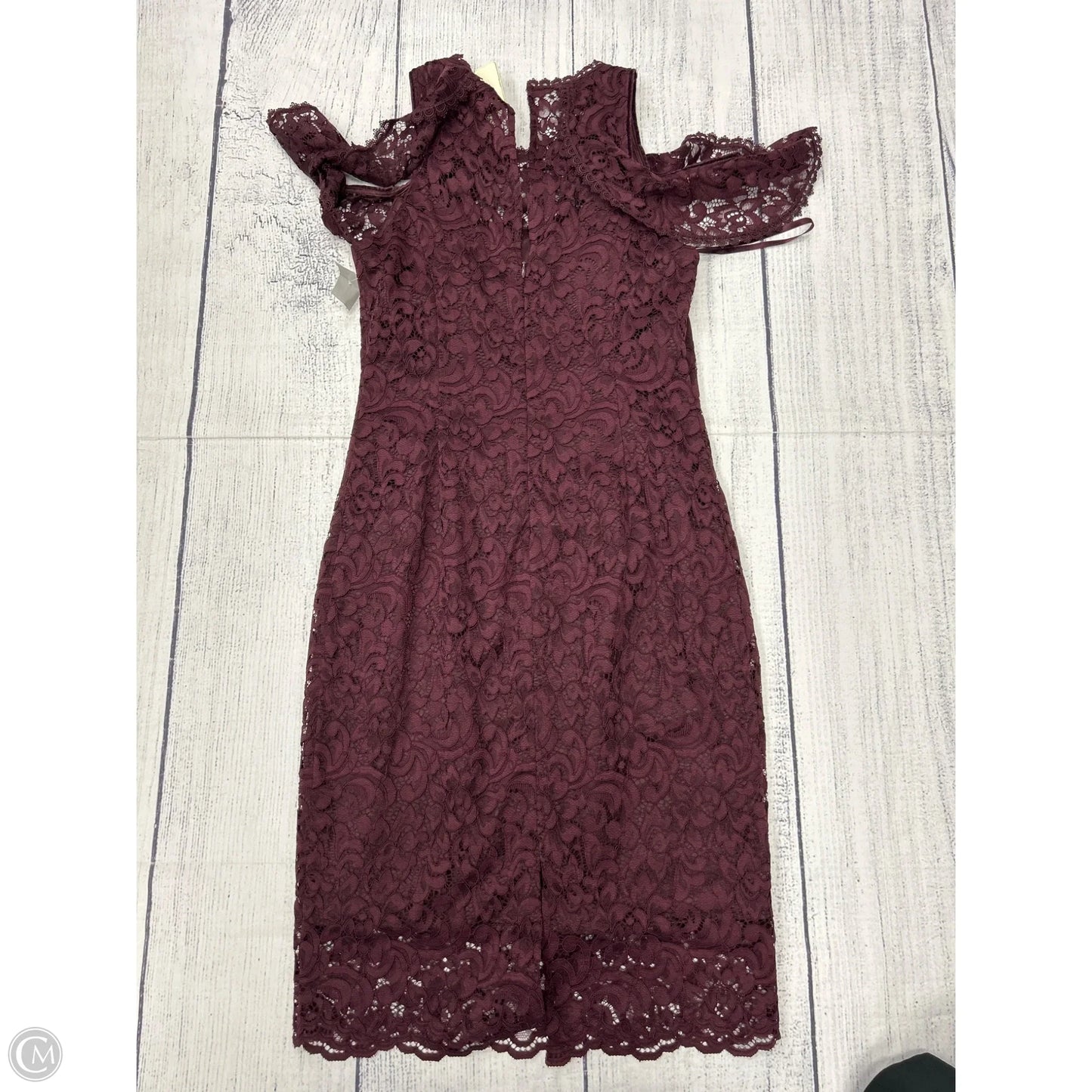 Dress Casual Short By White House Black Market In Maroon, Size: Xs