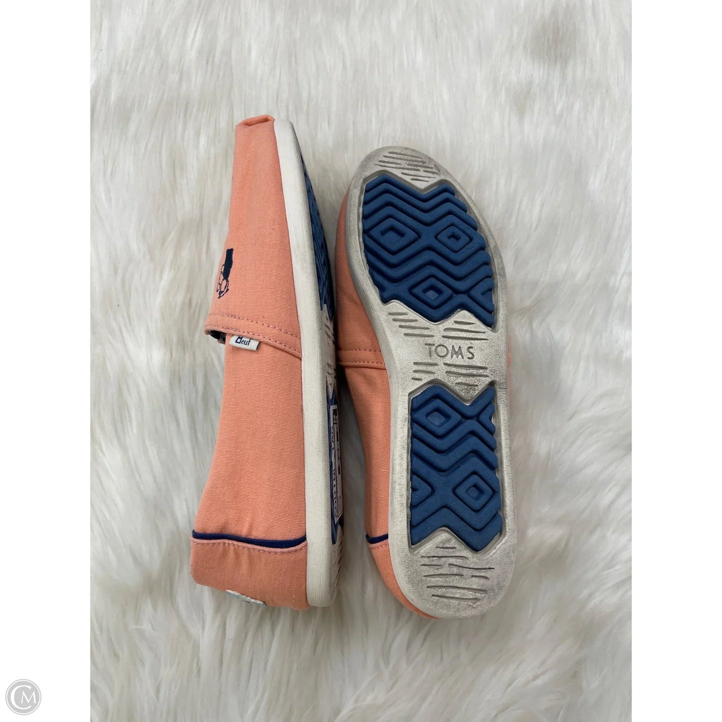 Shoes Flats By Toms In Coral, Size: 9