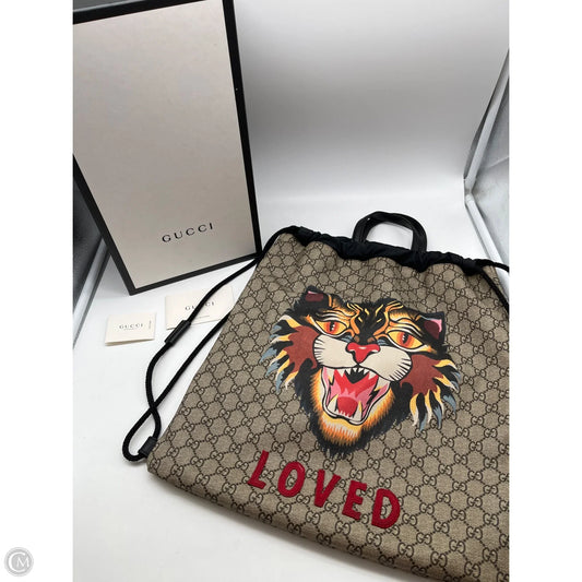 Backpack Luxury Designer By Gucci, Size: Medium