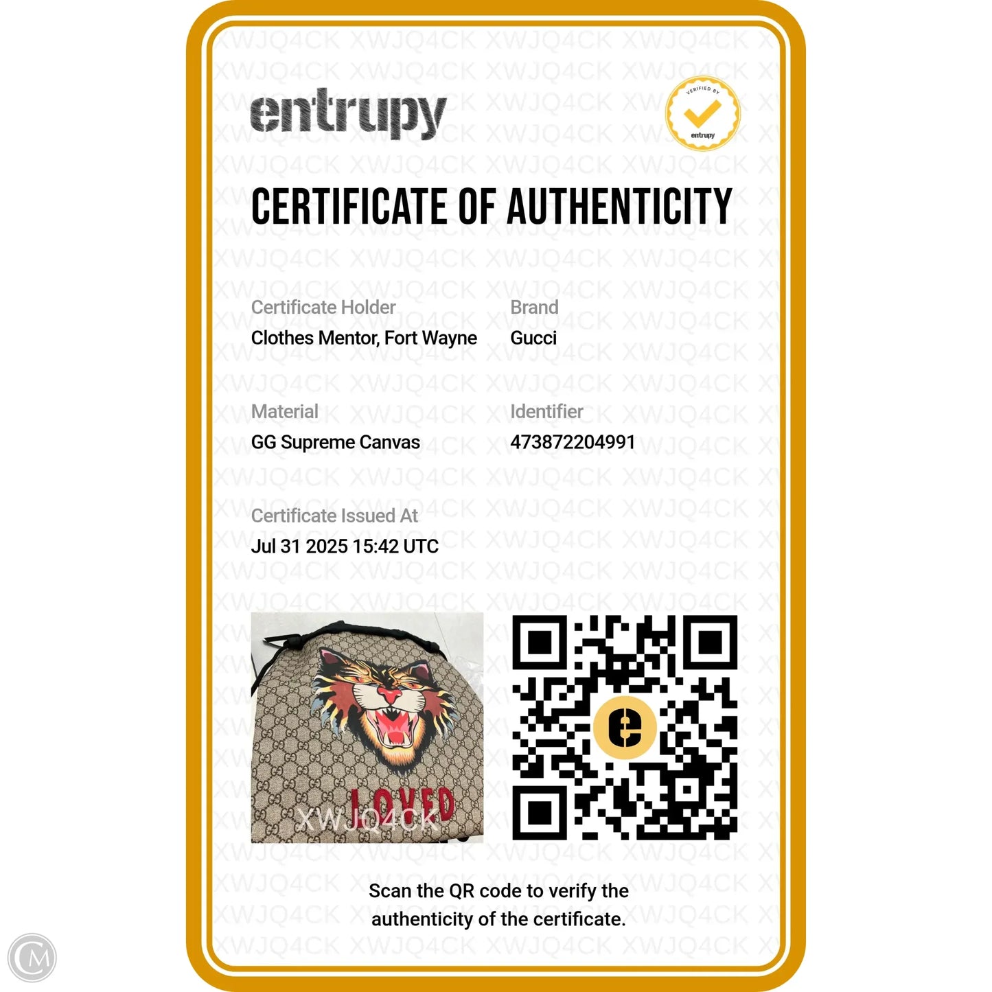 Backpack Luxury Designer By Gucci, Size: Medium