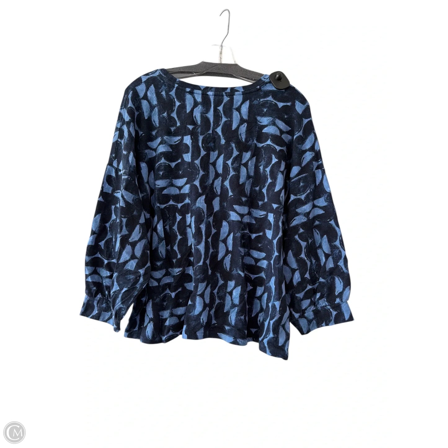 Top Long Sleeve By Chicos In Blue, Size: Xl
