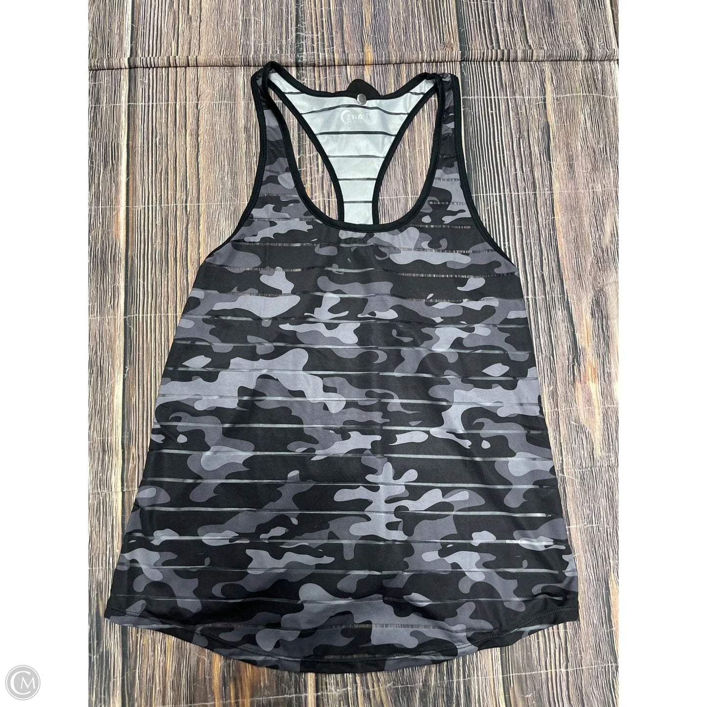 Athletic Tank Top By Zyia In Camouflage Print, Size: L