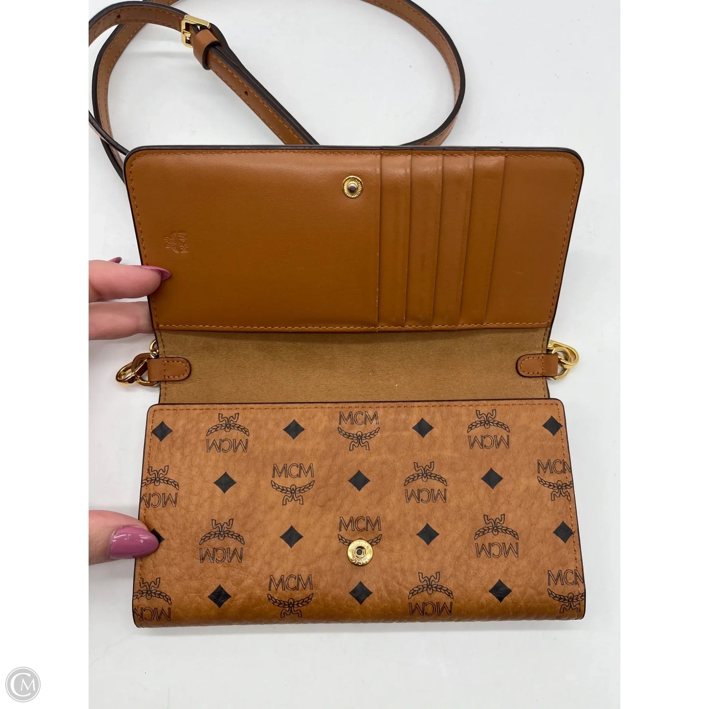 Crossbody Luxury Designer By Mcm, Size: Small