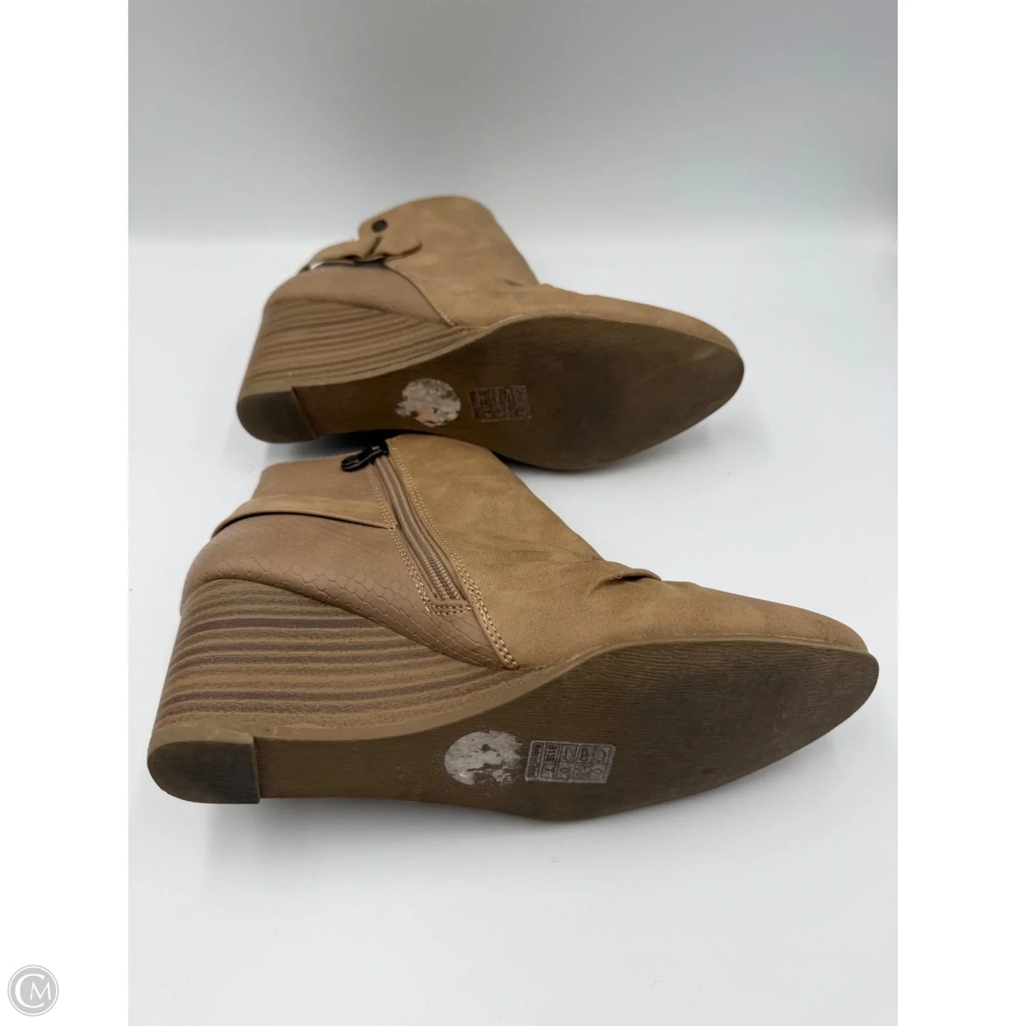 Boots Ankle Heels By Blowfish In Tan, Size: 7
