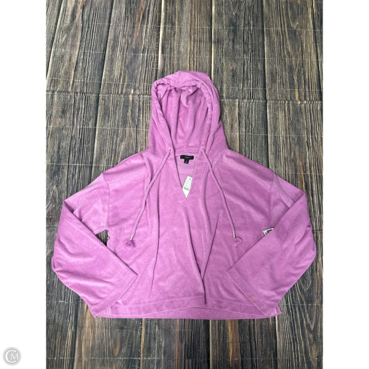 Sweatshirt Hoodie By J. Crew In Purple, Size: M