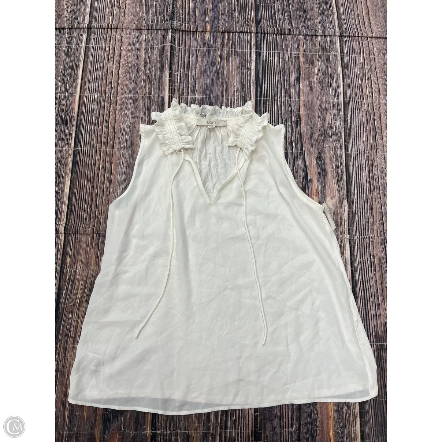 Tank Top By Loft In Cream, Size: S