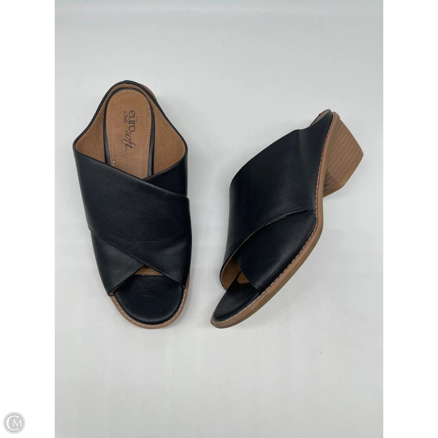 Sandals Flats By Sofft In Black, Size: 8