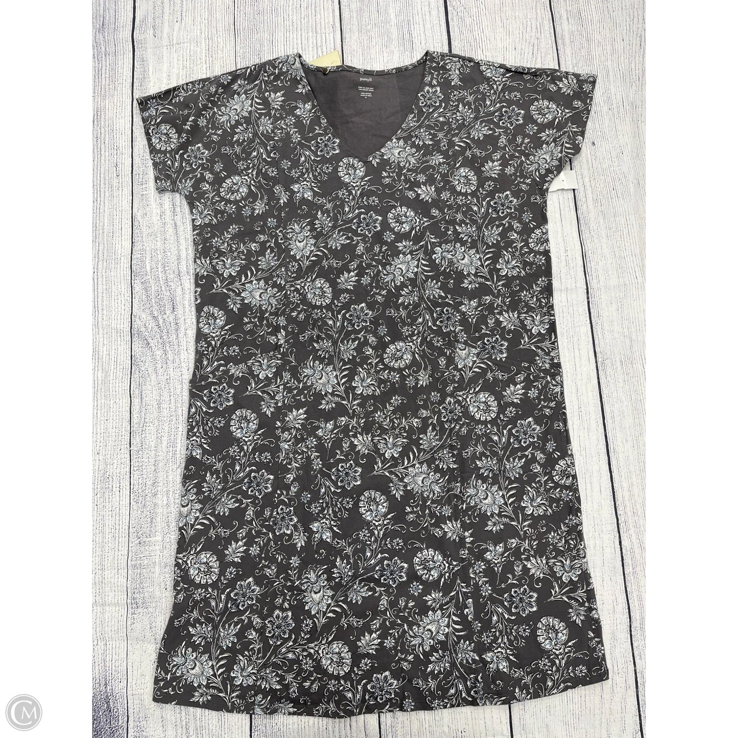 Dress Casual Midi By Pure Jill In Grey, Size: Xl