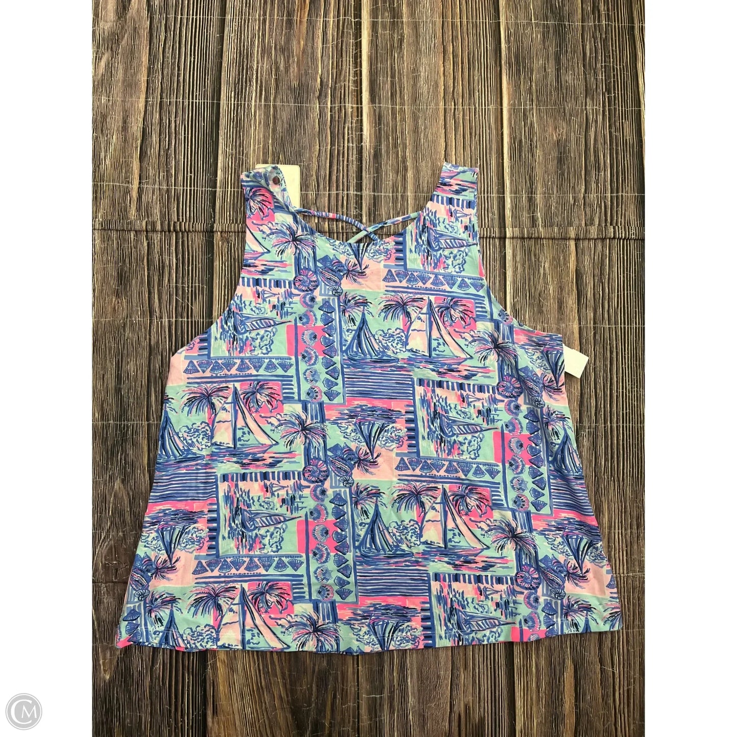 Tank Top Designer By Lilly Pulitzer In Blue, Size: Xl