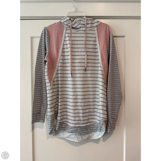 Sweatshirt Hoodie By Maurices In Striped Pattern, Size: S