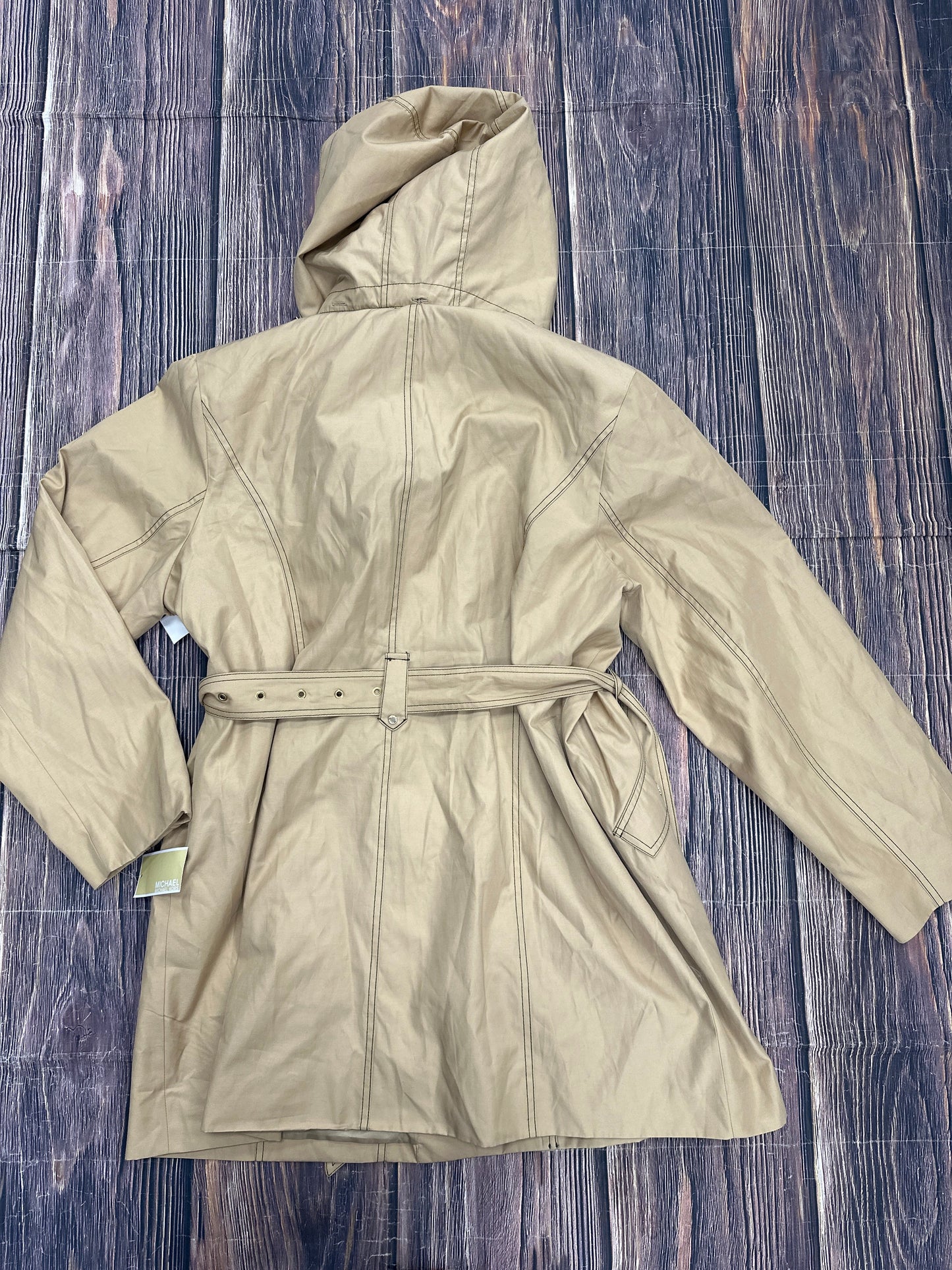 Tan Jacket Utility Michael By Michael Kors, Size 1x