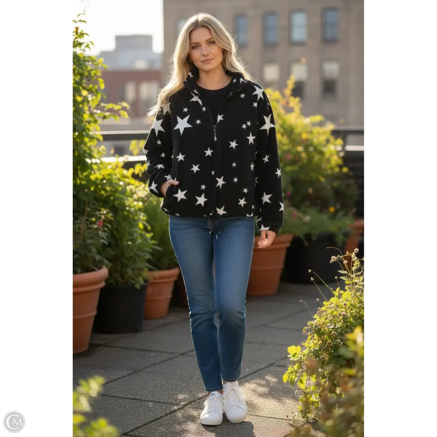 Sweatshirt Collar By Clothes Mentor In Black, Size: 3x