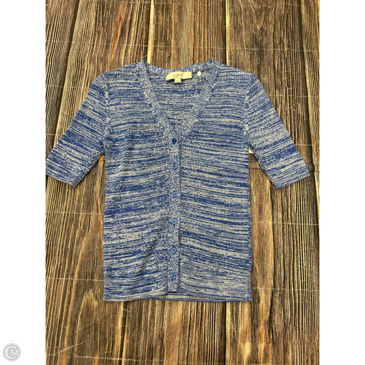 Sweater Short Sleeve By Loft In Blue, Size: Xs