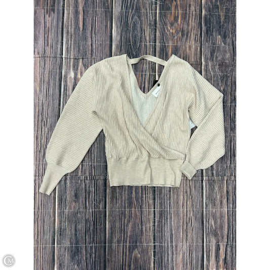 Sweater By Clothes Mentor In Tan, Size: Xs