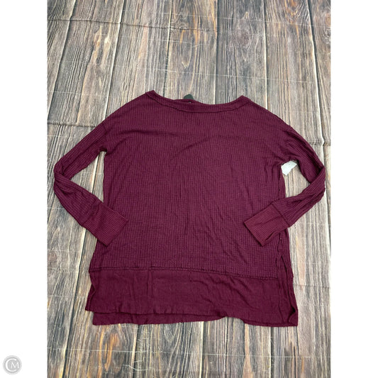 Tunic Long Sleeve By We The Free In Maroon, Size: L