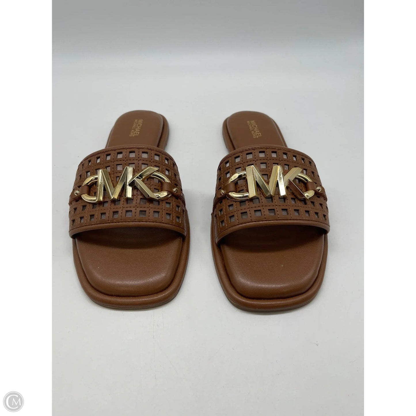 Sandals Flats By Michael By Michael Kors In Tan, Size: 7.5