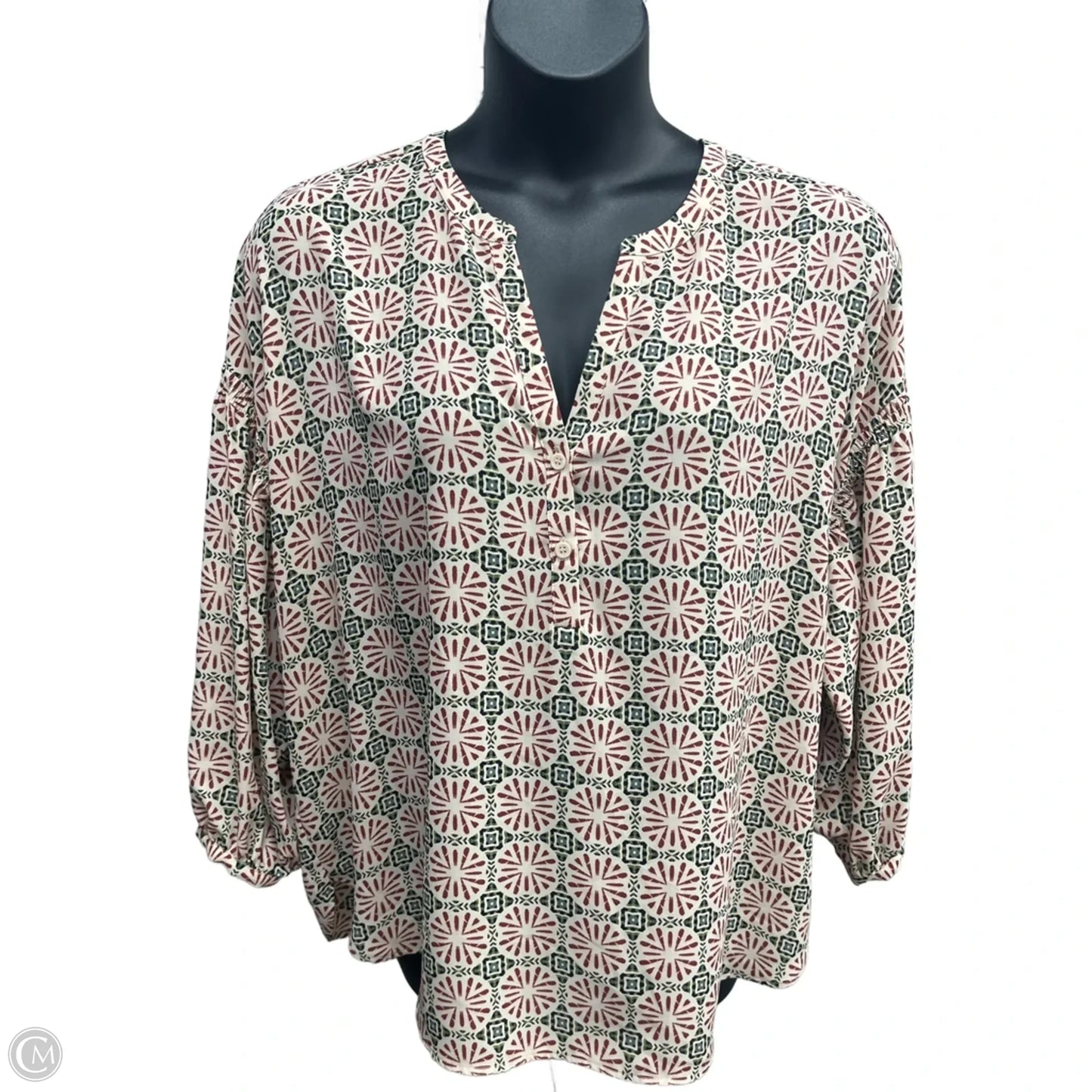 Top Long Sleeve By Not Your Daughters Jeans In Tan, Size: 1x