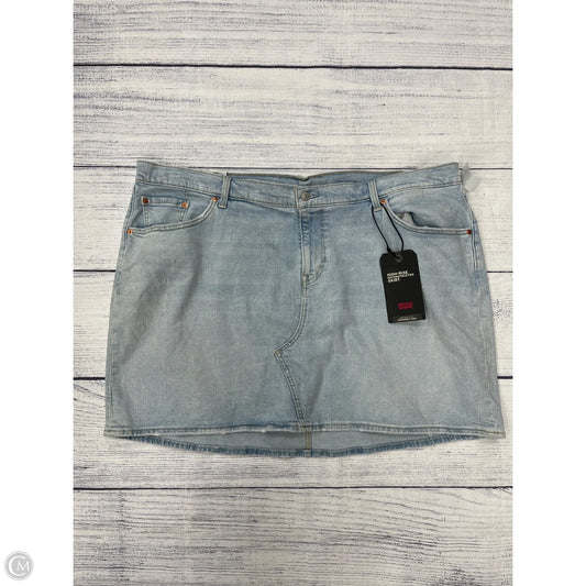 Skirt Mini & Short By Levis In Blue Denim, Size: 22