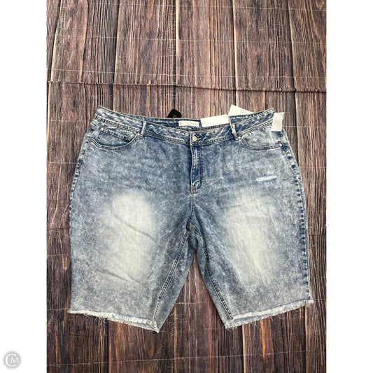 Shorts By Cato In Blue Denim, Size: 24