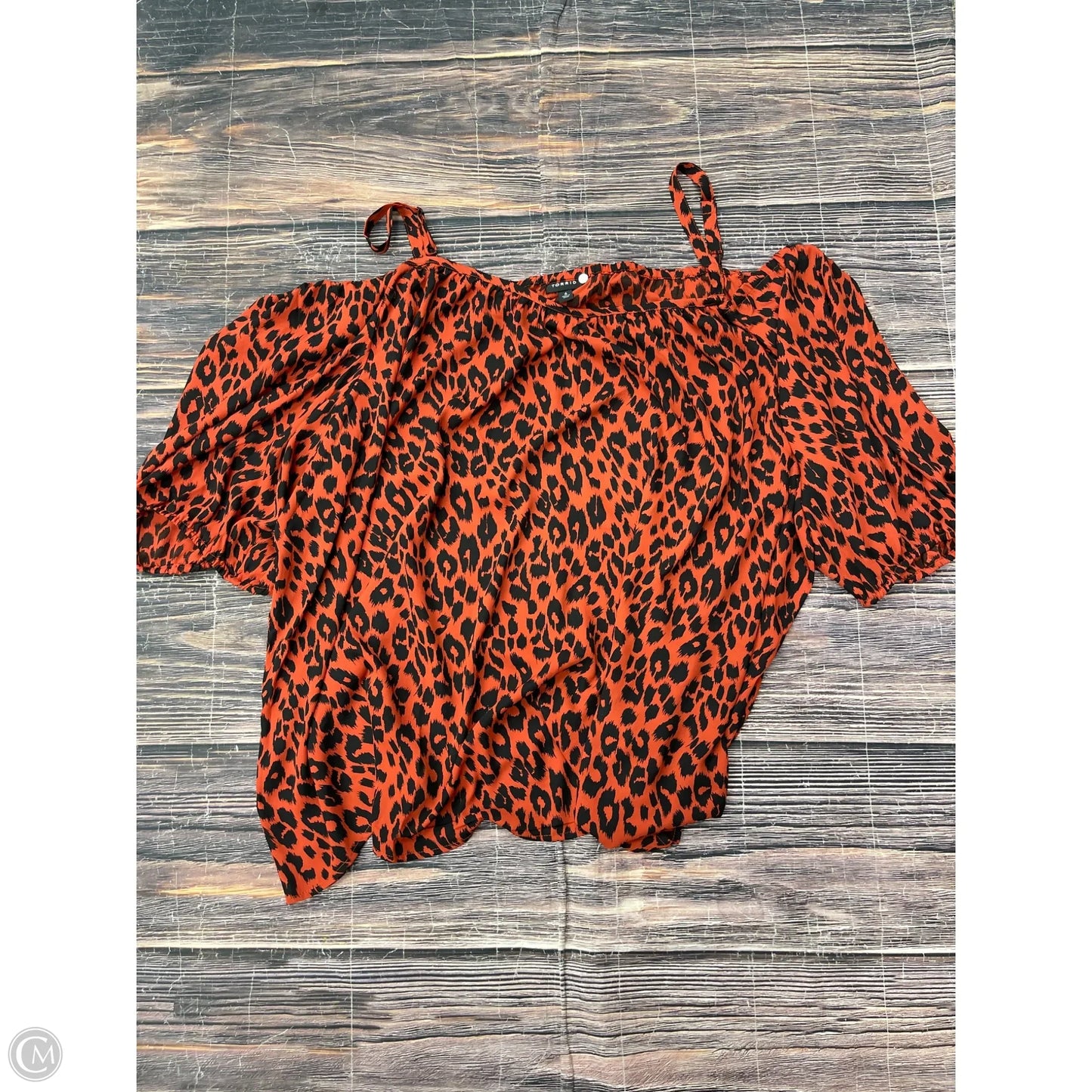 Top Short Sleeve By Torrid In Orange, Size: 6