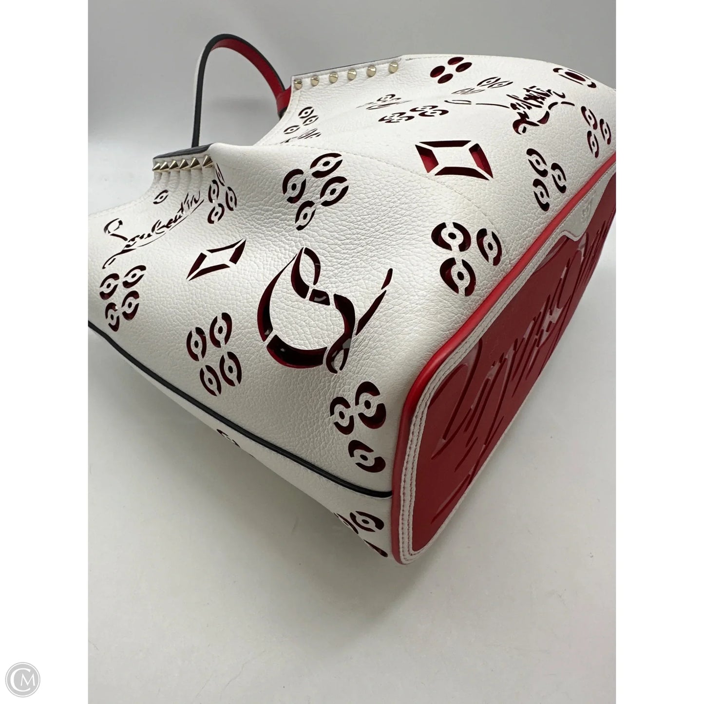 Handbag Luxury Designer By Christian Louboutin, Size: Large