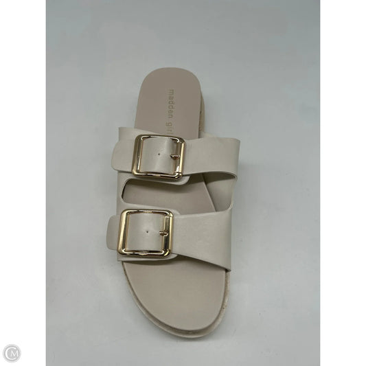 Sandals Heels Platform By Madden Girl In White, Size: 9