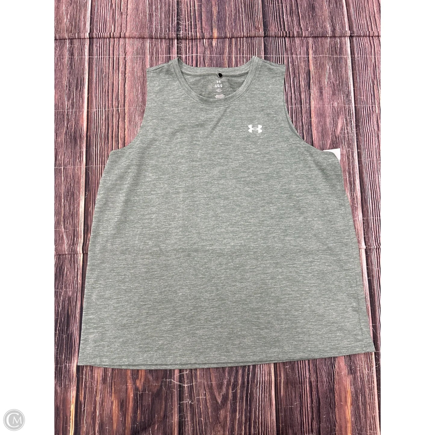 Athletic Tank Top By Under Armour In Green, Size: L