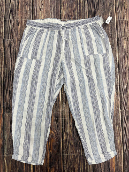 Blue Pants Linen Old Navy, Size 2x