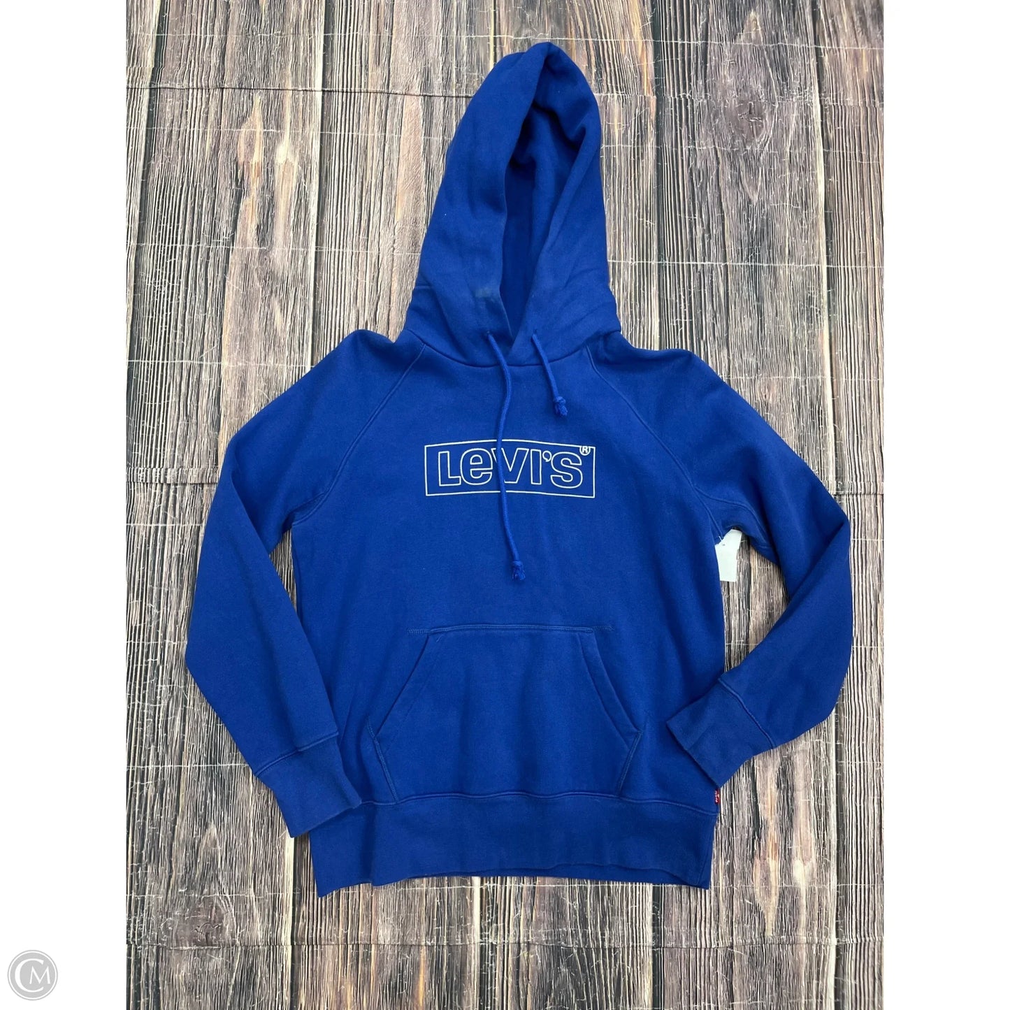Sweatshirt Hoodie By Levis In Blue, Size: Xs