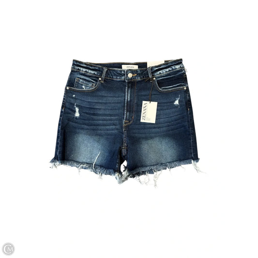 Shorts By Zenana In Blue Denim, Size: 1x