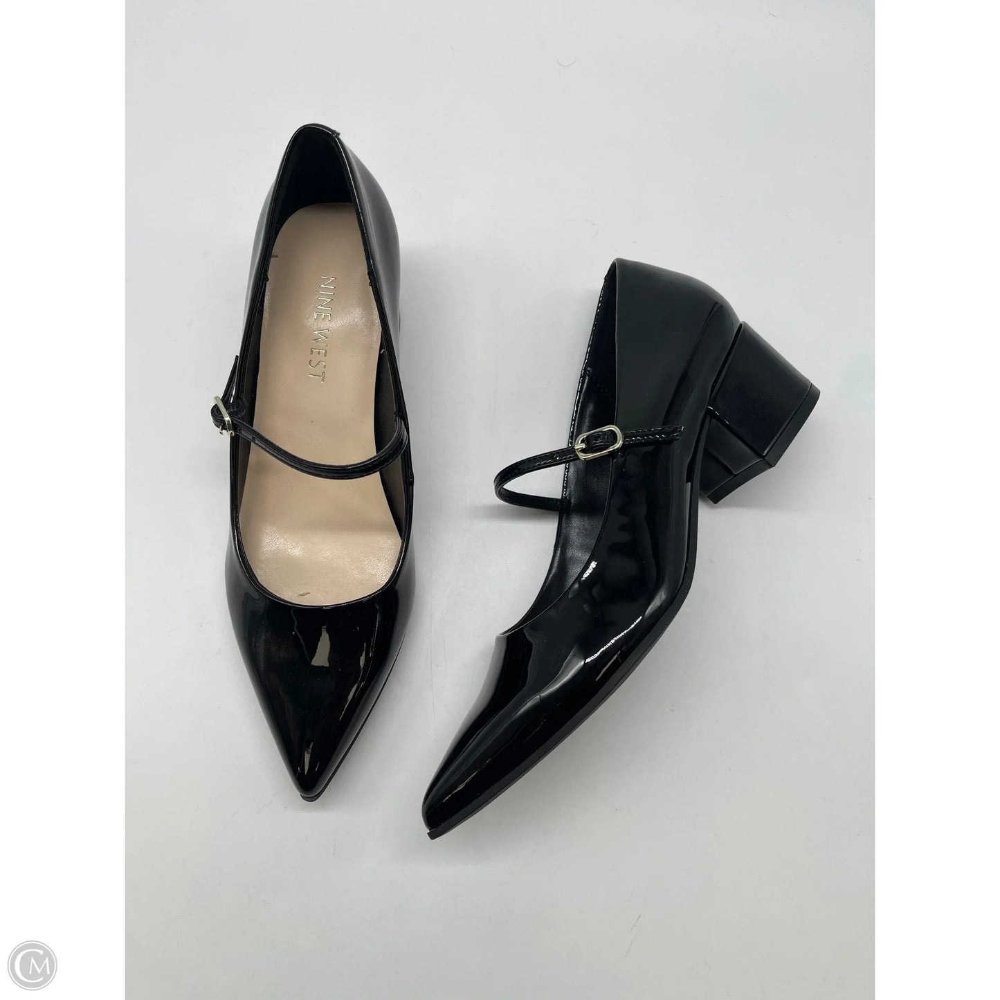 Shoes Heels Block By Nine West In Black, Size: 6.5
