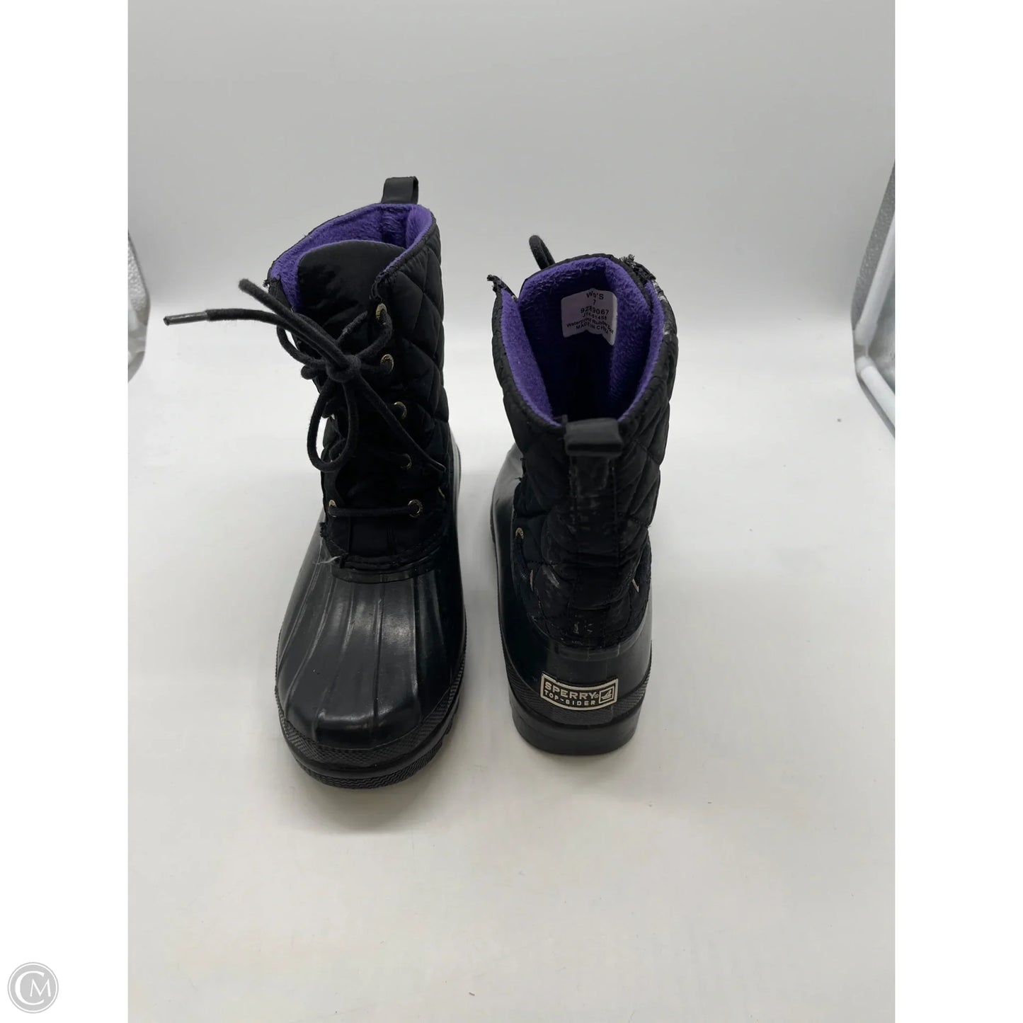 Boots Ankle Flats By Sperry In Black, Size: 7