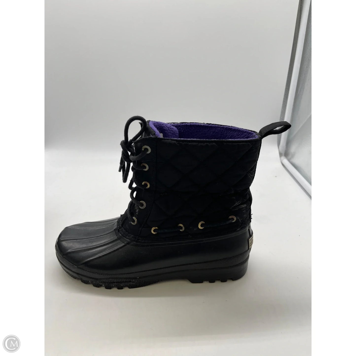 Boots Ankle Flats By Sperry In Black, Size: 7