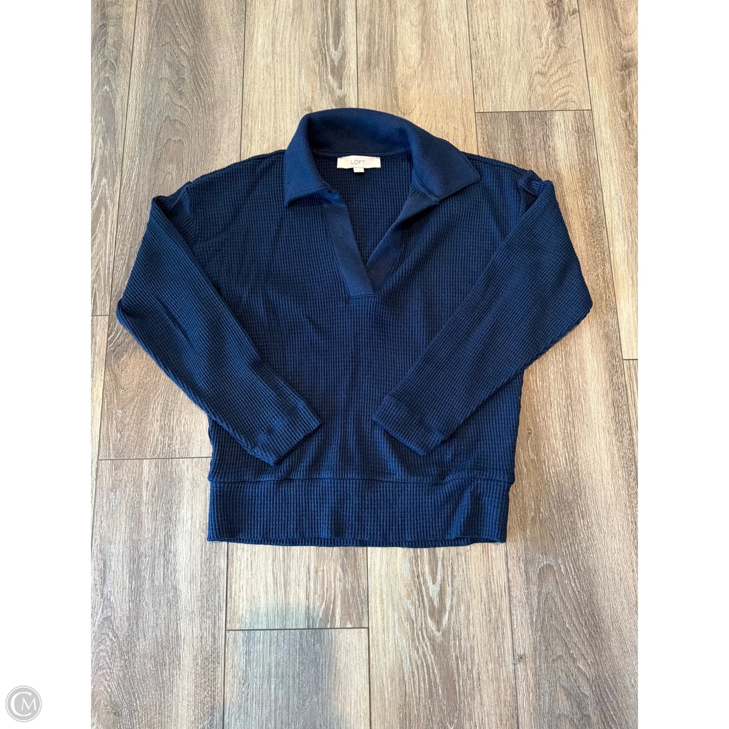 Top Long Sleeve By Loft In Blue, Size: Xs