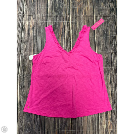 Tank Top Designer By Lilly Pulitzer In Pink, Size: 1x