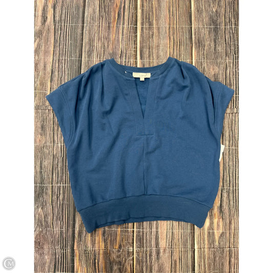 Top Short Sleeve By Loft In Blue, Size: M