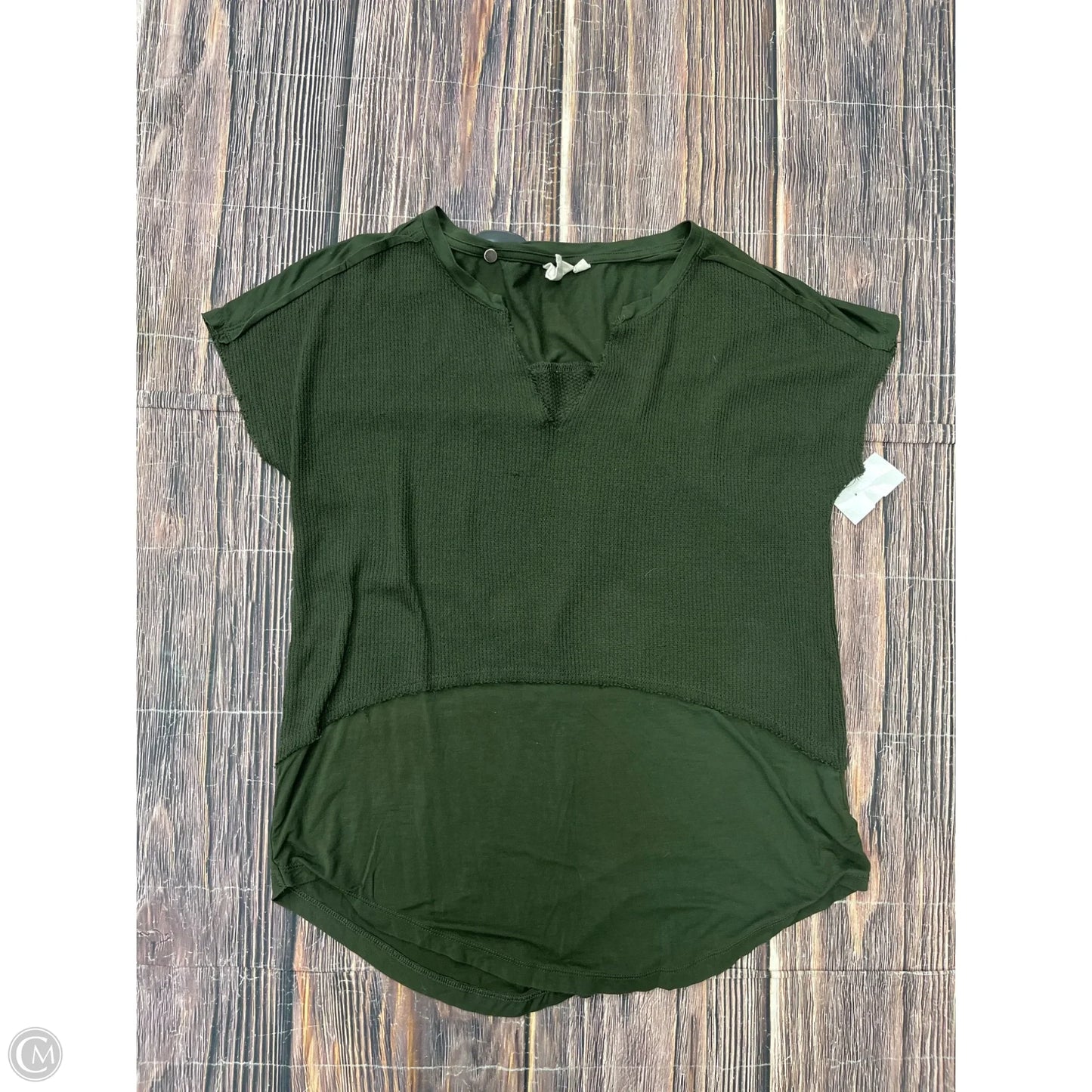 Top Short Sleeve By White Crow In Green, Size: M