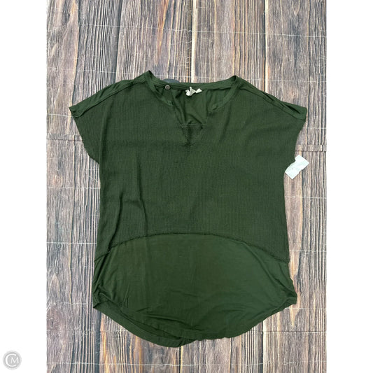 Top Short Sleeve By White Crow In Green, Size: M