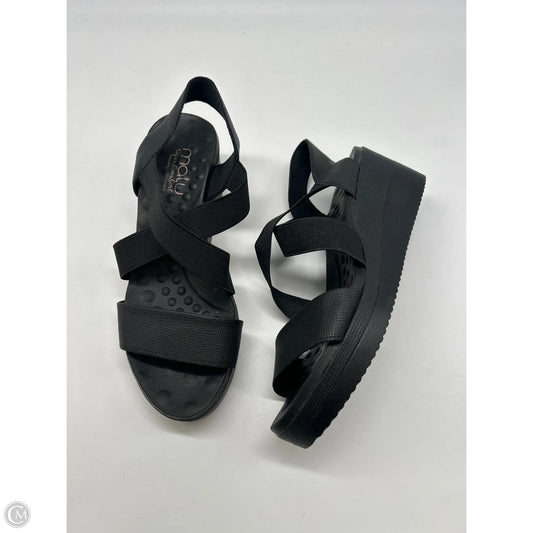 Shoes Heels Wedge By Clothes Mentor In Black, Size: 8