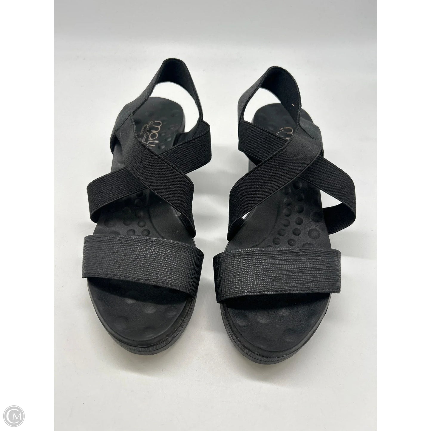 Shoes Heels Wedge By Clothes Mentor In Black, Size: 8