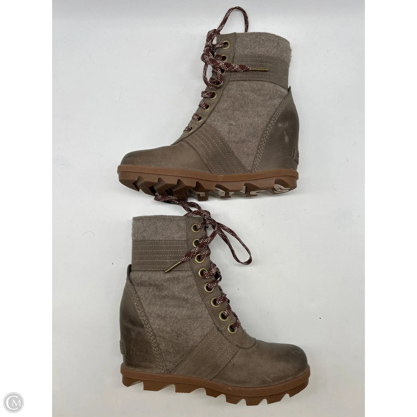 Boots Leather By Sorel In Grey, Size: 6.5