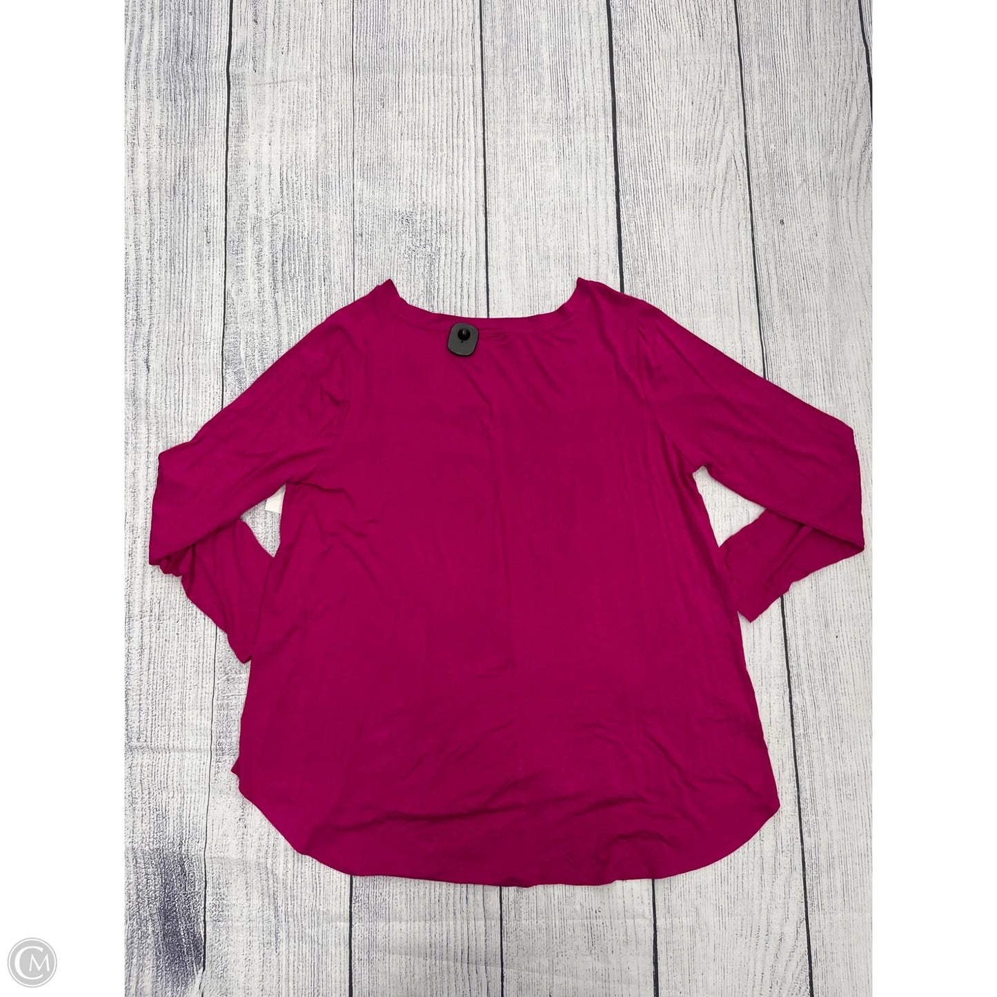 Top Long Sleeve By Zenana In Pink, Size: 3x
