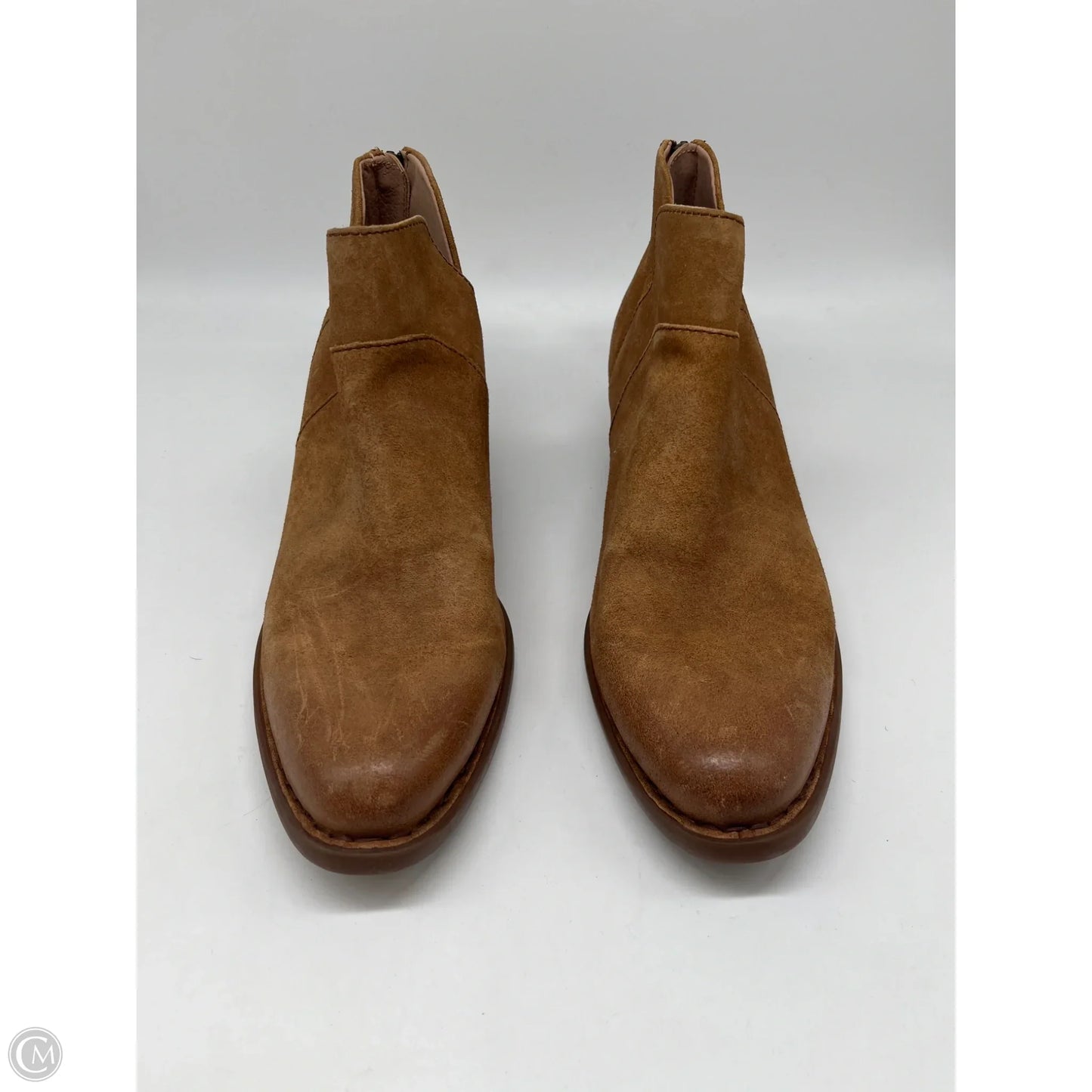 Boots Ankle Heels By Born In Brown, Size: 11