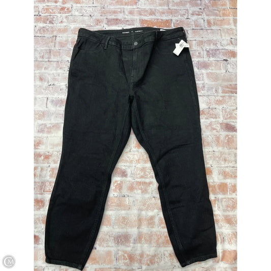 Jeans Skinny By Old Navy In Black Denim, Size: 20