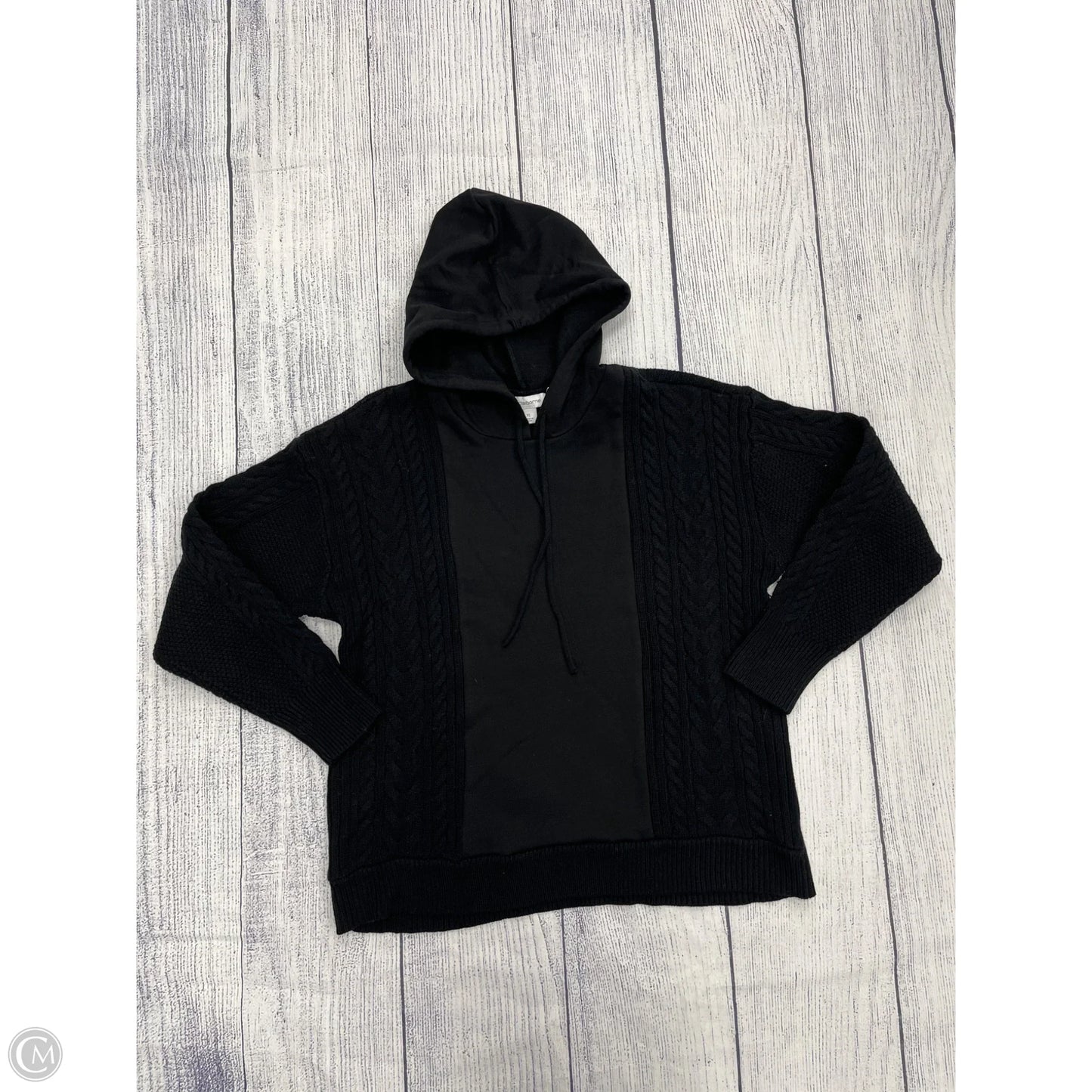 Sweatshirt Hoodie By Liz Claiborne In Black, Size: Xl