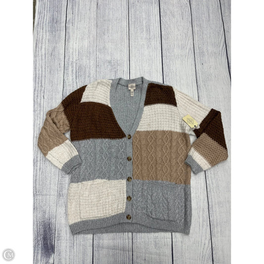 Sweater Cardigan By St Johns Bay In Grey, Size: Xl