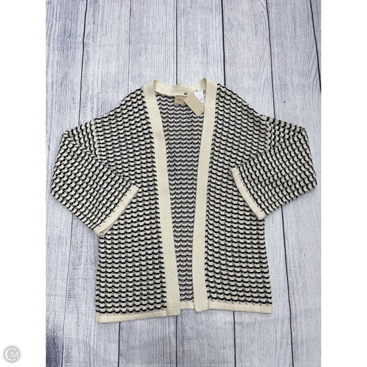 Cardigan By Tahari In Black & White, Size: Xl