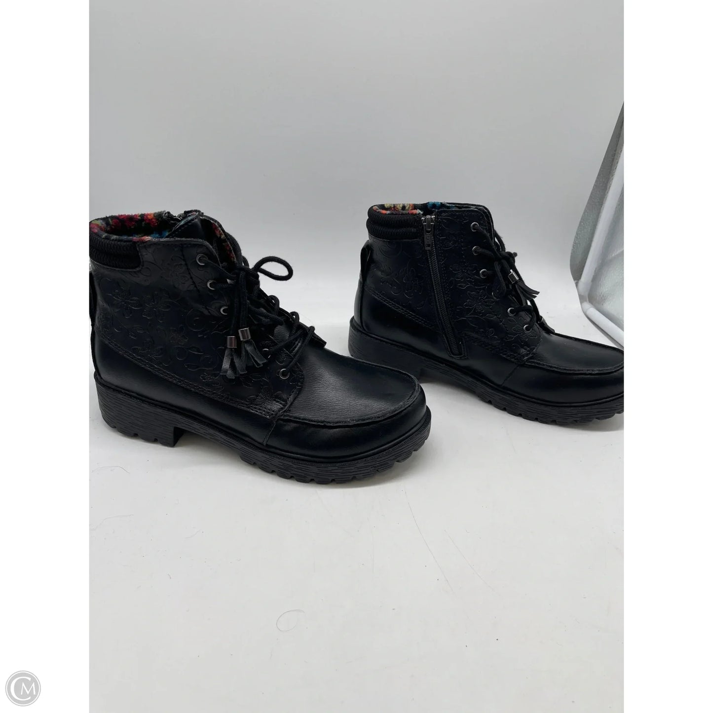 Boots Ankle Heels By Alegria In Black, Size: 10