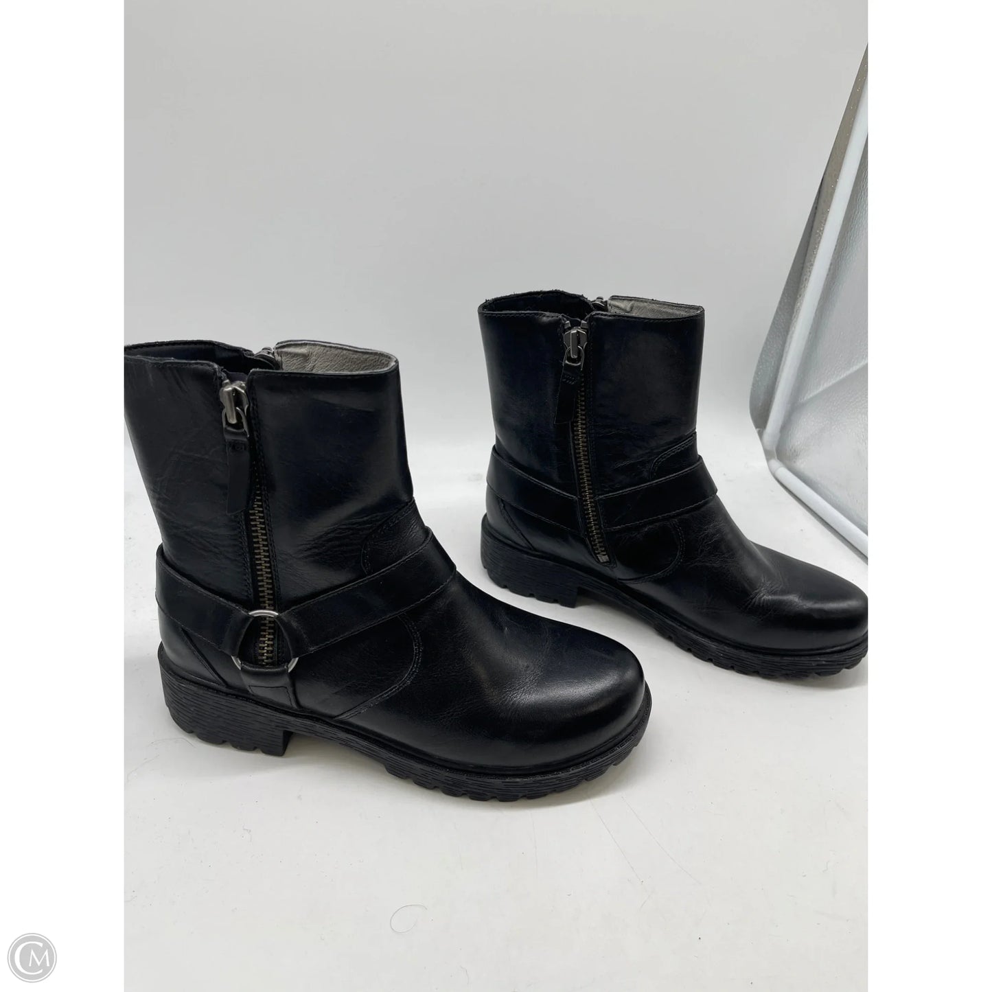Boots Ankle Heels By Alegria In Black, Size: 10